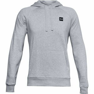 Under Armour UA RIVAL FLEECE HOODIE Pánska mikina, sivá, veľkosť L