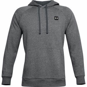 Under Armour UA RIVAL FLEECE HOODIE Pánska mikina, tmavo sivá, veľkosť L