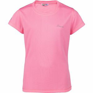 Lewro KEREN Dievčenské športové tričko, lososová,strieborná, veľkosť