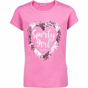 Lewro TESLIN Dievčenské tričko, ružová, veľkosť 116-122