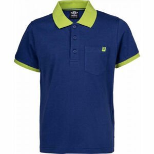 Umbro PERUN Chlapčenské polo tričko s krátkym rukávom, tmavo modrá, veľkosť 116-122