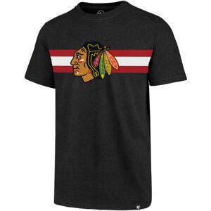 47 NHL CHICAGO BLACKHAWKS COAST TO COAST CLUB TEE Tričko, čierna, veľkosť S