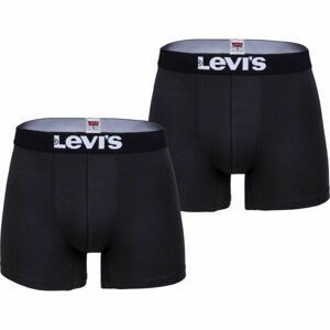 Levi's MEN SOLID BASIC BOXER 2P Pánske boxerky, čierna, veľkosť L