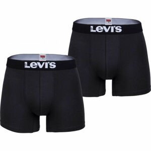 Levi's MEN SOLID BASIC BOXER 2P Pánske boxerky, čierna, veľkosť XL