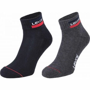 Levi's® MID CUT SPRTWR LOGO 2P Ponožky, čierna, veľkosť