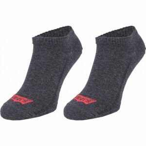 Levi's LOW CUT BATWING LOGO 3P Ponožky, tmavo sivá, veľkosť 35 - 38