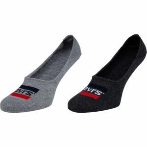 Levi's LOW RISE SPRTWR LOGO 2P Ponožky, čierna, veľkosť 43 - 46