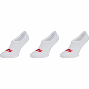 Levi's FOOTIE HIGH RISE BATWING LOGO 3P Ponožky, biela, veľkosť 39-42