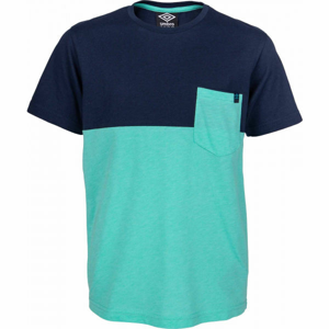 Umbro PUZZO Chlapčenské polo tričko s krátkym rukávom, zelená,tmavo modrá, veľkosť