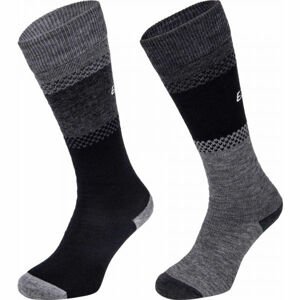 Eisbär SKI COMFORT 2 PACK Dámske členkové ponožky, tmavo sivá, veľkosť 43/46