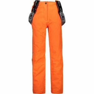 CMP KID GIRL SALOPETTE Dievčenské lyžiarske nohavice, oranžová, veľkosť 116