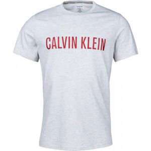 Calvin Klein S/S CREW NECK GRY Pánske tričko, sivá, veľkosť L