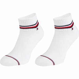Tommy Hilfiger MEN ICONIC QUARTER 2P Pánske ponožky, biela, veľkosť 43/46