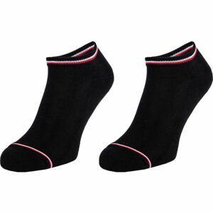 Tommy Hilfiger MEN ICONIC SNEAKER 2P Pánske ponožky, čierna, veľkosť 43-46