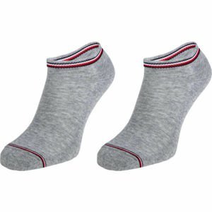Tommy Hilfiger MEN ICONIC SNEAKER 2P Pánske ponožky, sivá, veľkosť 39 - 42