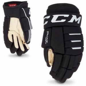 CCM TACKS 4R2 YT BLK Detské hokejové rukavice, čierna, veľkosť 8