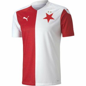 Puma SK SLAVIA SHIRT PROMO Pánsky futbalový dres, biela, veľkosť S