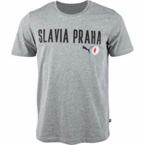 Puma Slavia Prague Graphic Tee DBLU  L - Pánske tričko