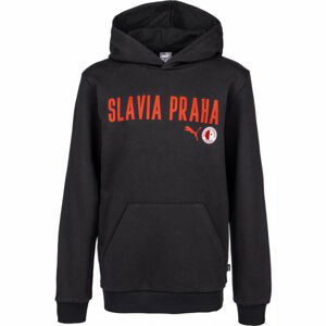 Puma Slavia Prague Graphic Hoody Jr DGRY  164 - Chlapčenská mikina