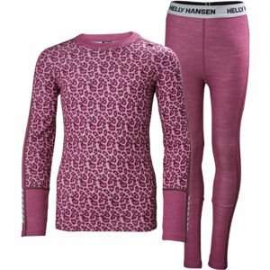 Helly Hansen JR LIFA MERINO MIDWEIGHT SET  10 - Dievčenský funkčný Merino set