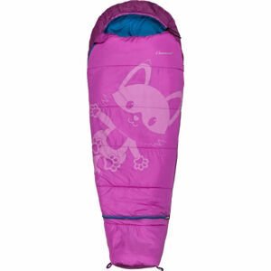 Crossroad FLEXY Juniorský spací vak, fialová, veľkosť 170 cm - ľavý zips