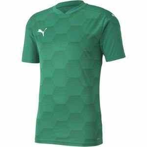 Puma TEAMFINAL 21 GRAPHIC JERSEY Pánske športové tričko, zelená, veľkosť M