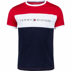 Tommy Hilfiger CN SS TEE LOGO FLAG  XL - Pánske tričko