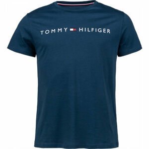 Tommy Hilfiger CN SS TEE LOGO Pánske tričko, tmavo modrá, veľkosť M