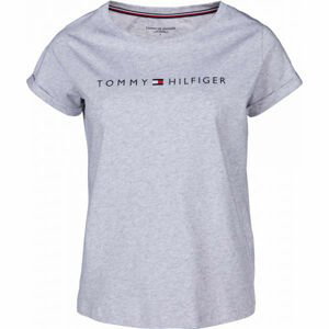 Tommy Hilfiger RN TEE SS LOGO sivá S - Dámske tričko