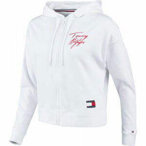 Tommy Hilfiger FZ HOODIE LWK Dámska mikina, biela, veľkosť S