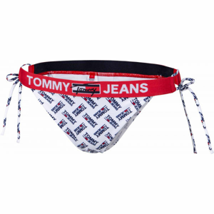 Tommy Hilfiger CHEEKY STRING SIDE TIE BIKINI Dámsky spodný diel plaviek, biela, veľkosť M