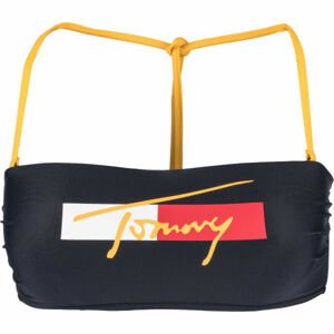 Tommy Hilfiger BANDEAU FIXED Dámsky vrchný diel plaviek, tmavo modrá, veľkosť XS