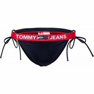 Tommy Hilfiger CHEEKY STRING SIDE TIE BIKINI Dámsky spodný diel plaviek, tmavo modrá, veľkosť M