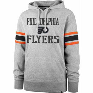 47 NHL PHILADELPHIA FLYERS DOUBLE BLOCK SLEEVE STRIPE HOOD Mikina, sivá, veľkosť M