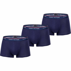 Tommy Hilfiger 3P LR TRUNK Pánske boxerky, tmavo modrá, veľkosť S