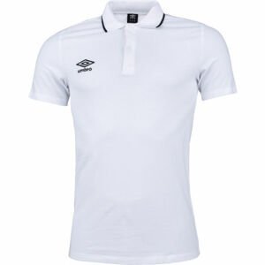 Umbro FW PIQUE POLO Pánske polo tričko, biela, veľkosť XL