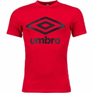 Umbro LARGE COTTON LOGO TEE Pánske tričko, červená,čierna, veľkosť