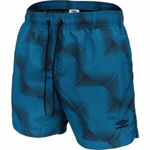 Umbro PRINTED SWIM SHORT Pánske plavecké šortky, modrá, veľkosť L