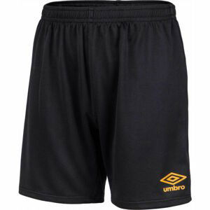 Umbro STRIKE TRAINING KNIT SHORT JNR Chlapčenské športové kraťasy, čierna,oranžová, veľkosť