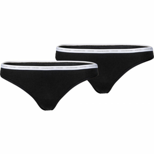 Calvin Klein THONG 2PK Dámske tangá, čierna, veľkosť