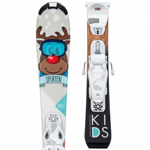 Sporten KIDS SET + TYROLIA SLR 4,5 GW Detské zjazdové lyže, biela, veľkosť 100
