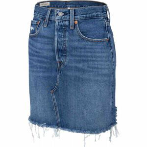 Levi's® HR DECON ICONIC BF SKIRT CORE Dámska riflová sukňa, tmavo modrá, veľkosť