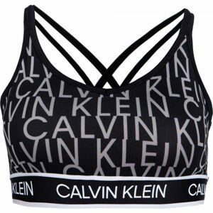 Calvin Klein LOW SUPPORT BRA Dámska športová podprsenka, čierna, veľkosť M