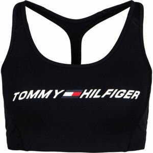 Tommy Hilfiger LIGHT INTENSITY GRAPHIC BRA Dámska športová podprsenka, čierna, veľkosť L