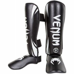 Venum CHALLENGER STANDUP SHIN GUARDS Chrániče holení, čierna, veľkosť L