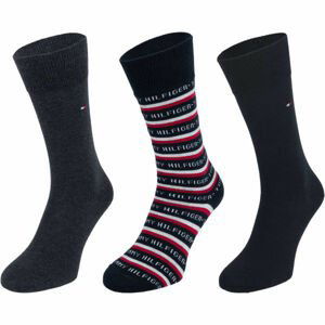 Tommy Hilfiger SOCK 3P LOGO GIFTBOX  39 - 42 - Pánske vysoké ponožky