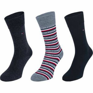 Tommy Hilfiger SOCK 3P LOGO GIFTBOX  39 - 42 - Pánske vysoké ponožky