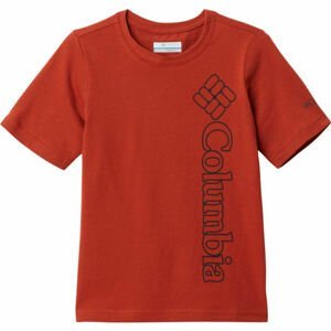 Columbia HAPPY HILLS GRAPHIC SHORT SLEEVE TEE Detské tričko, červená, veľkosť L