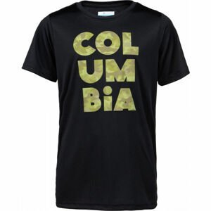 Columbia GRIZZLY GROVE SHORT SLEEVE GRAPHIC TEE Detské tričko, čierna, veľkosť M