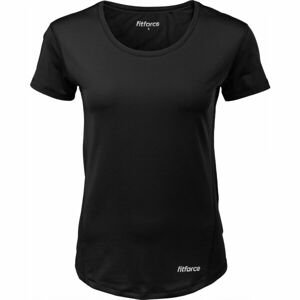 Fitforce MARATEA Dámske fitness tričko, čierna, veľkosť XL
